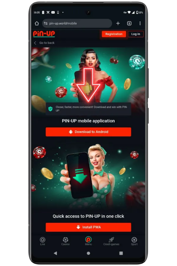 Navigate to Mobile Section